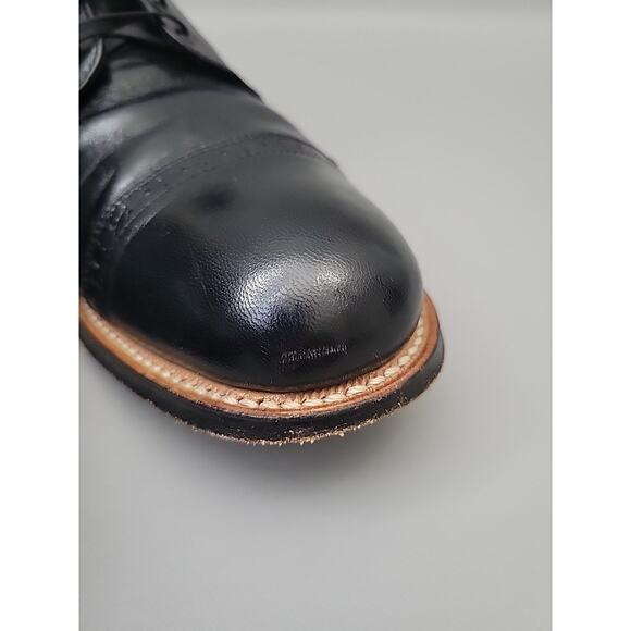 Frye Scott Cap Toe‎ Oxford Mens 8.5 Black Leather Lace Up Dress Shoes 3480168 Men main image 4